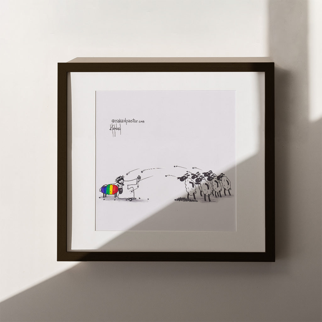 Don't Stone Others Print - by nakedpastor