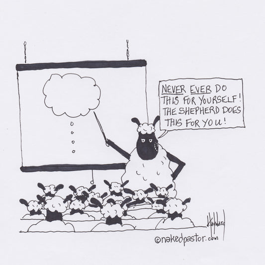 Thinking for Yourself Digital Cartoon - by nakedpastor