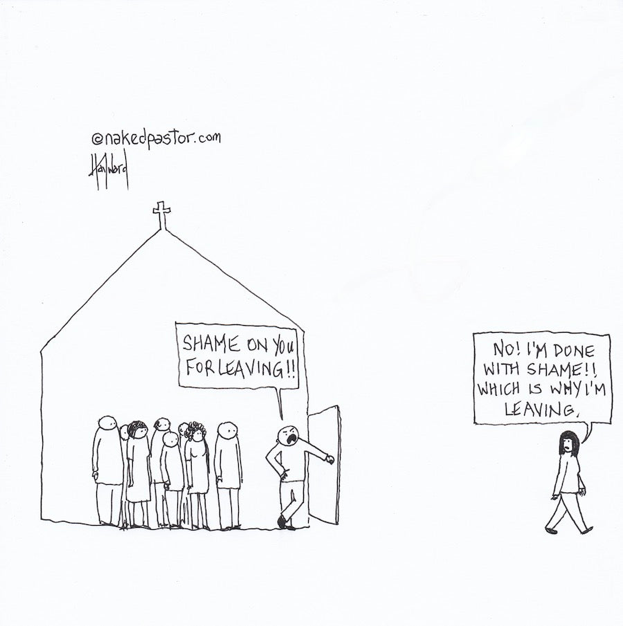 Done with Shame Digital Cartoon - by nakedpastor