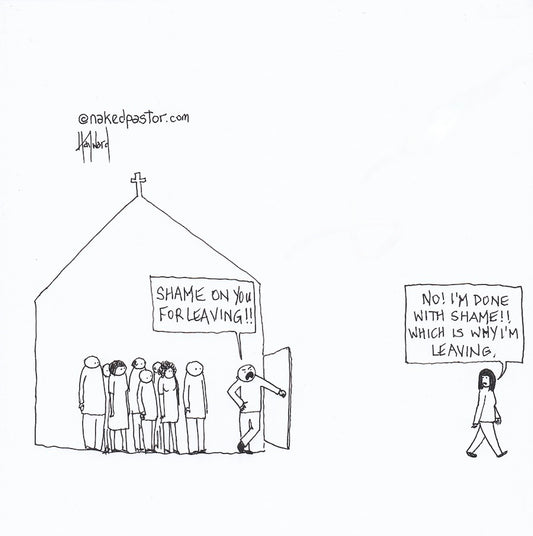 Done with Shame Digital Cartoon - by nakedpastor