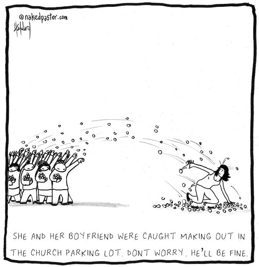 Don't Worry He'll Be Fine Digital Cartoon - by nakedpastor