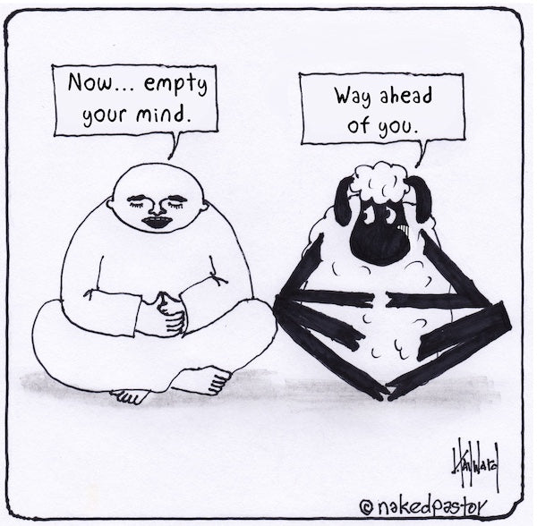 Empty Your Mind Digital Cartoon - by nakedpastor