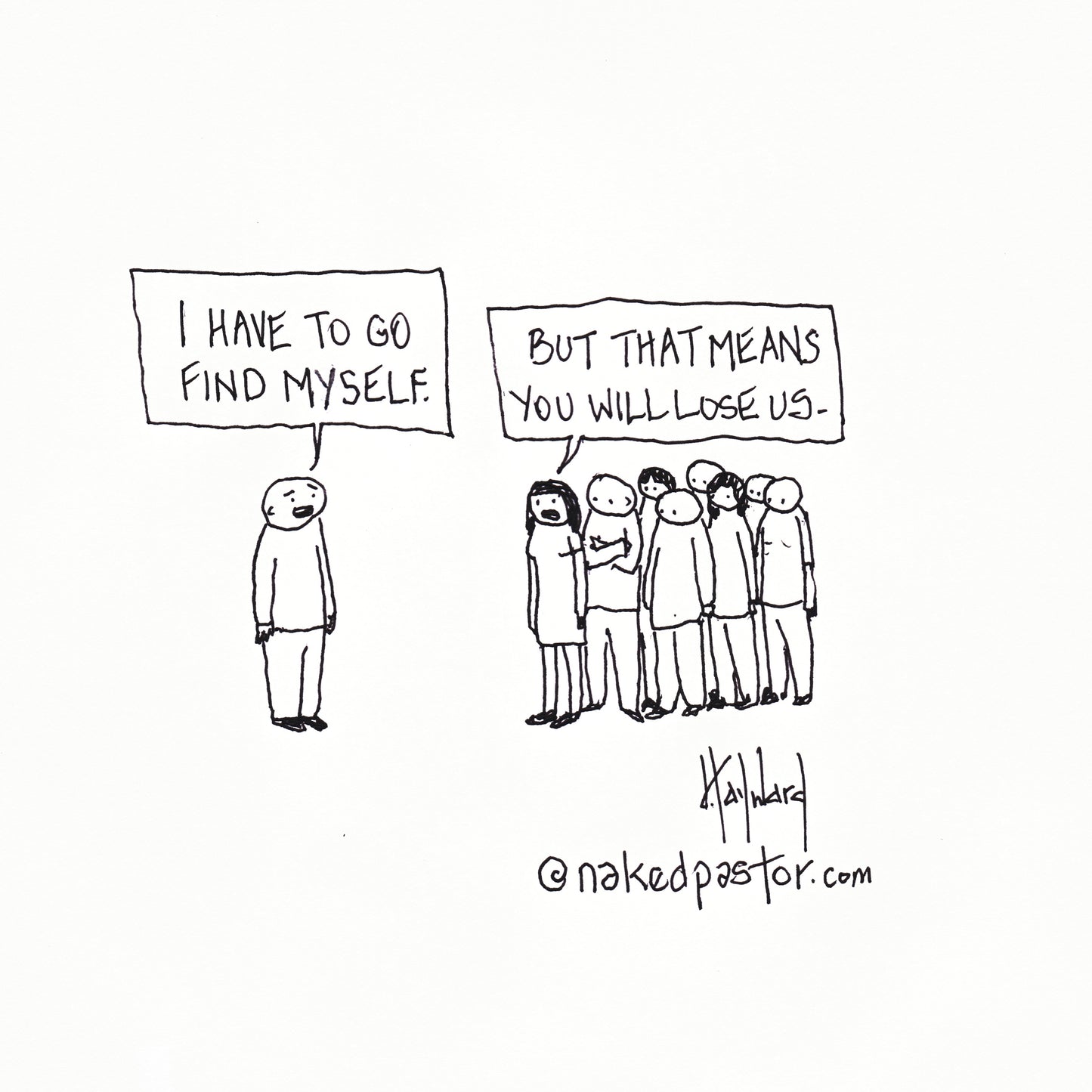 Find and Lose Digital Cartoon - by nakedpastor