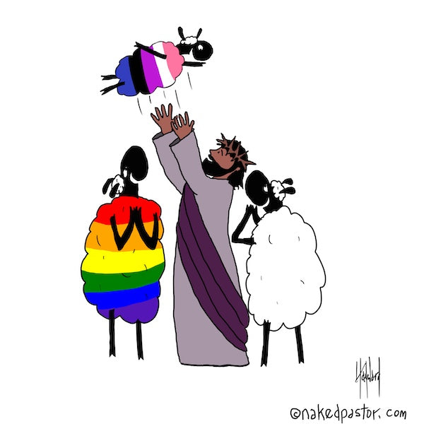 Family Fun Gender Fluid Digital Cartoon - by nakedpastor