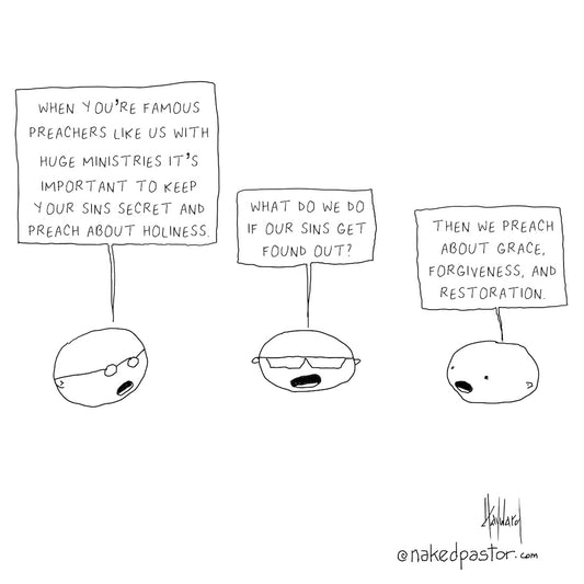 Famous Preachers Digital Cartoon - by nakedpastor