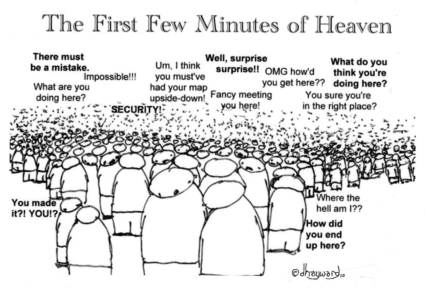The FIrst Few Minutes of Heaven Digital Cartoon - by nakedpastor