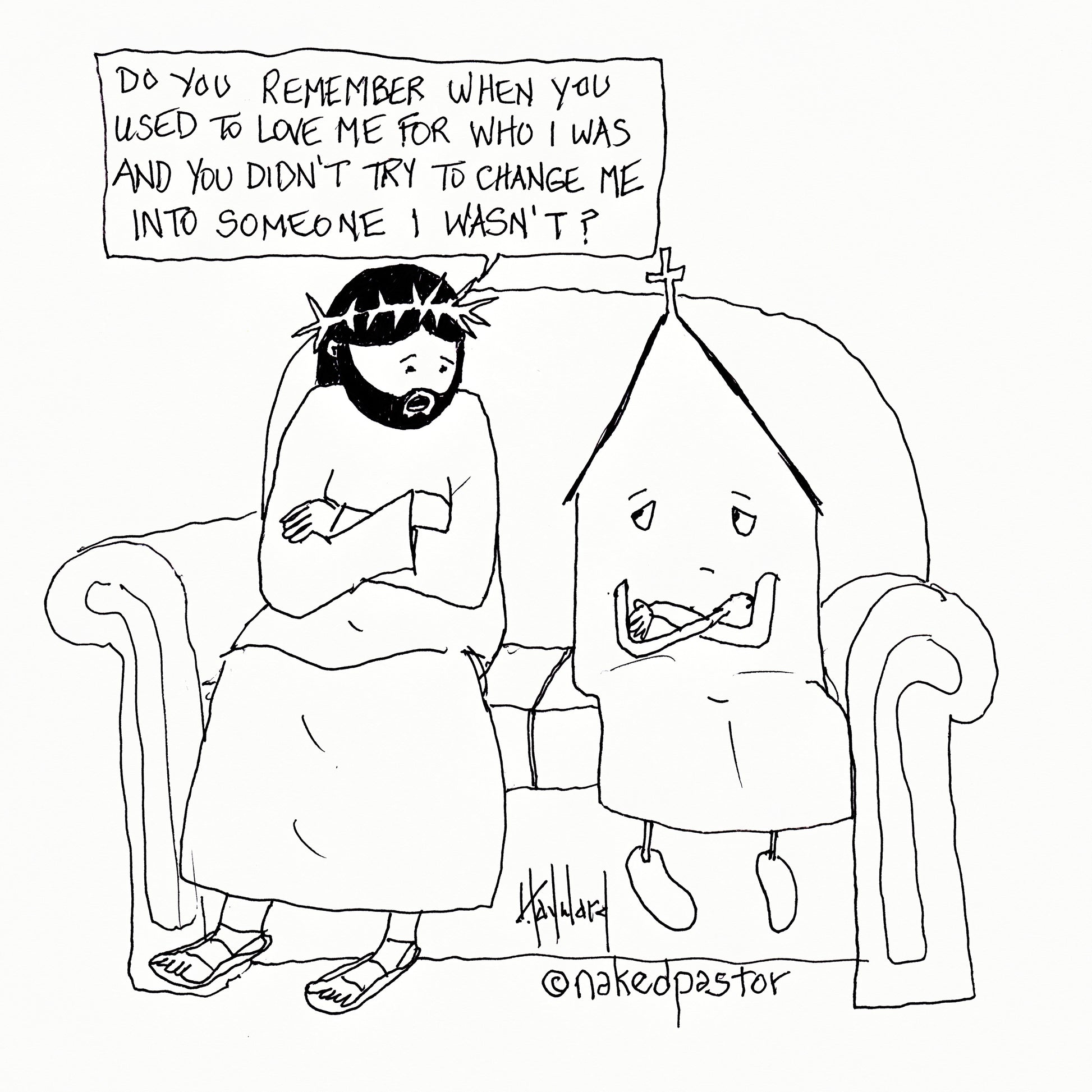 First Love Digital Cartoon - by nakedpastor