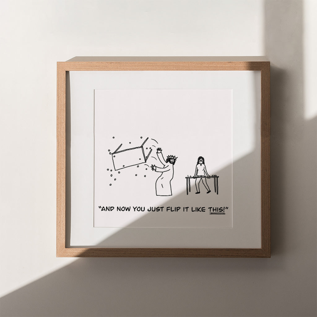Flip It Like This Print - by nakedpastor