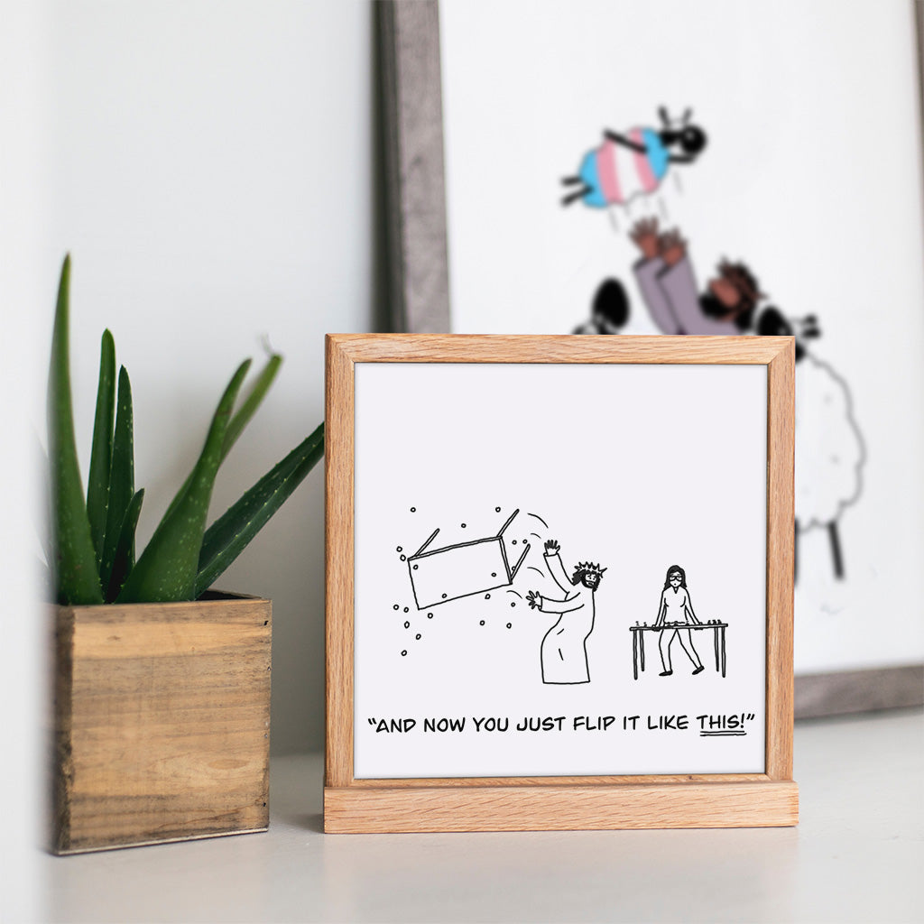 Flip It Like This Print - by nakedpastor