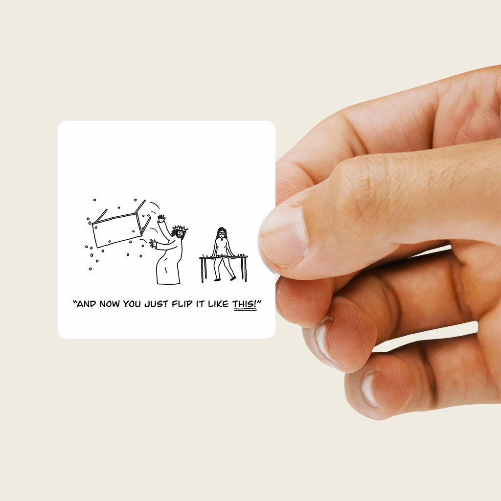 Flip It Like This Sticker - by nakedpastor