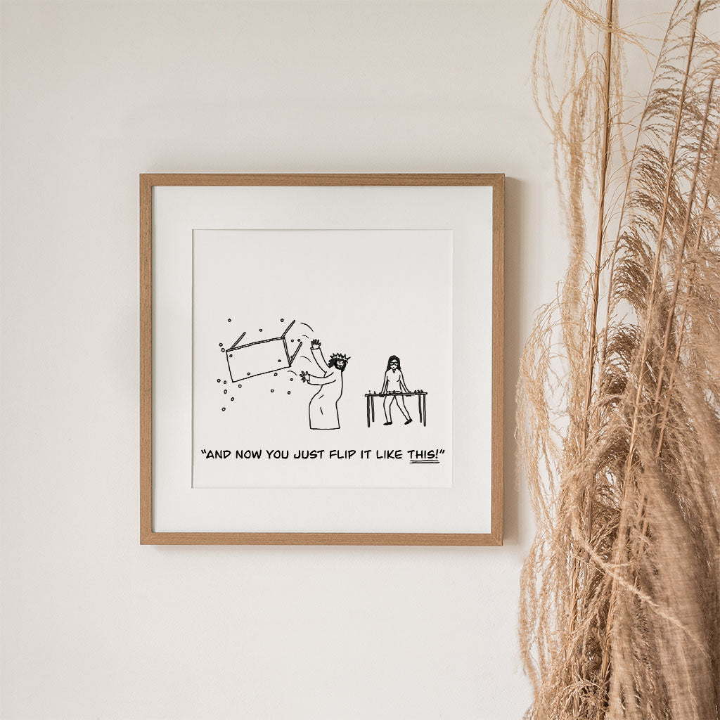 Flip It Like This Print - by nakedpastor