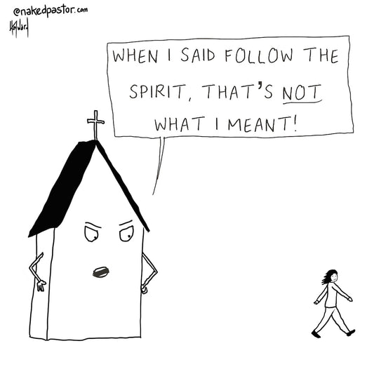 Follow the Spirit Digital Cartoon - by nakedpastor