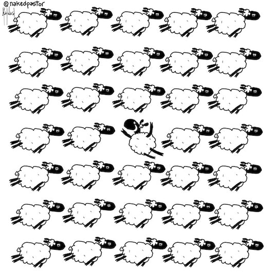 Copy of Go Against The Flock Digital Cartoon - by nakedpastor