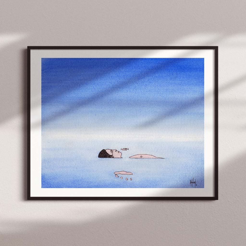 Grief Watercolor Print - by nakedpastor