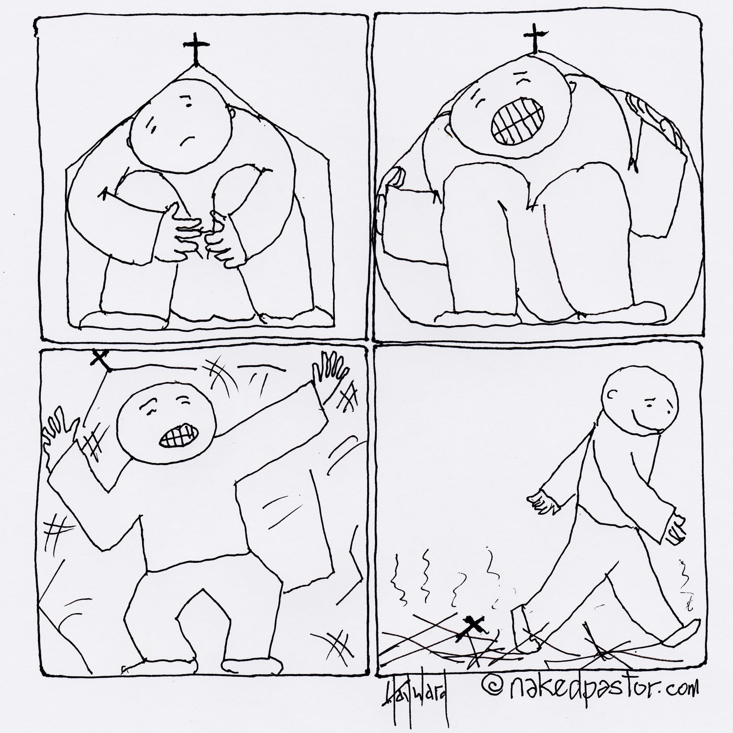 Growing Beyond the Church Digital Cartoon - by nakedpastor
