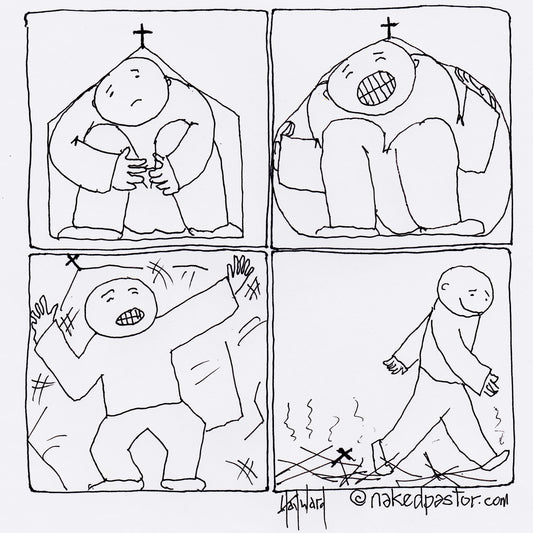 Growing Beyond the Church Digital Cartoon - by nakedpastor