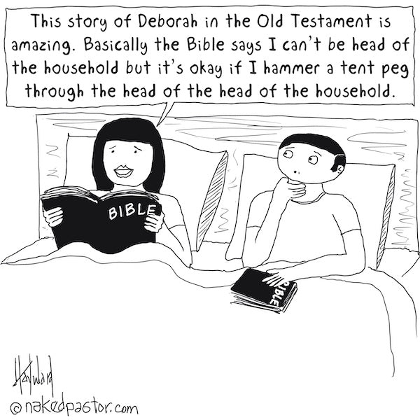 Head of the Head of the Household Digital Cartoon - by nakedpastor