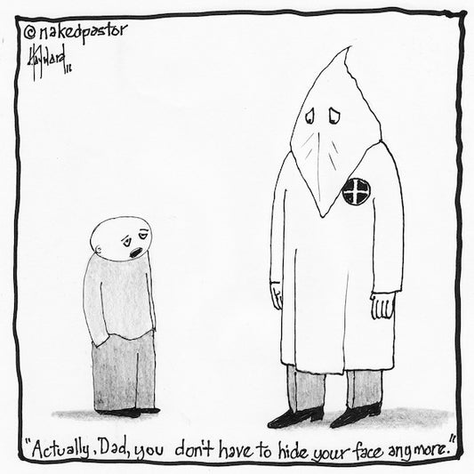 Hide Your Face Digital Cartoon - by nakedpastor