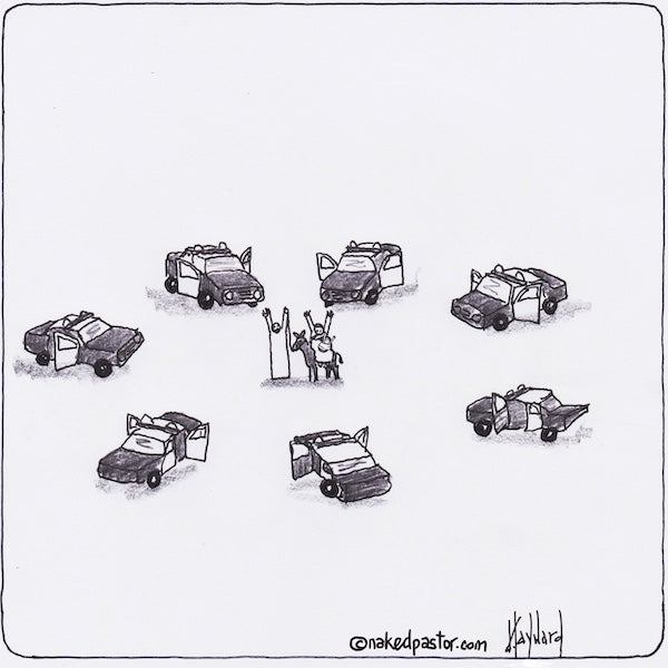 Holy Refugees Digital Cartoon - by nakedpastor