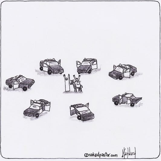 Holy Refugees Digital Cartoon - by nakedpastor