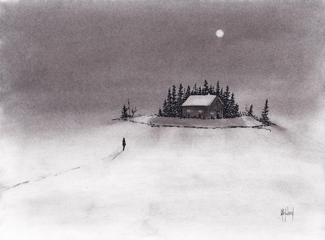 I Just Want to Come Home Charcoal Print - by nakedpastor