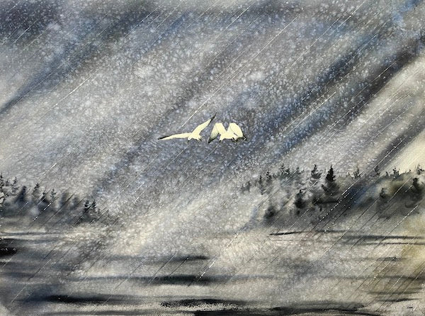 Just You And Me Original Watercolor Painting - by nakedpastor