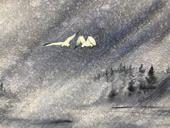 Just You And Me Original Watercolor Painting - by nakedpastor