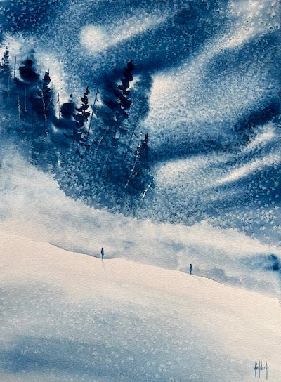 I Will Wait For You Original Watercolor Painting - by nakedpastor