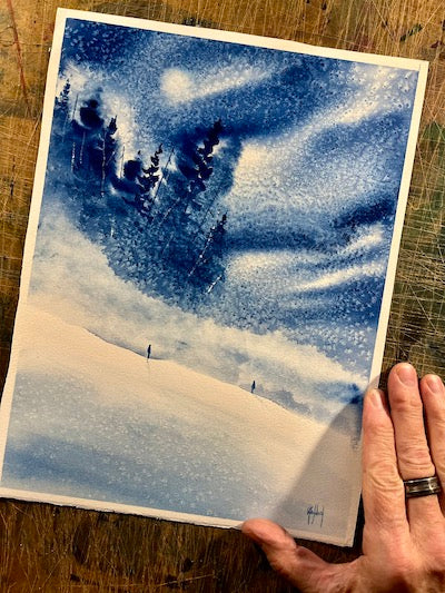 I Will Wait For You Original Watercolor Painting - by nakedpastor
