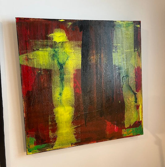 Eternal Cross Original Acrylic and Ink on Canvas - by nakedpastor