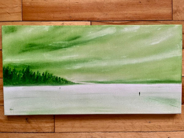 I Will Meet Myself Original Acrylic on Canvas - by nakedpastor