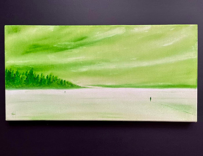 I Will Meet Myself Original Acrylic on Canvas - by nakedpastor