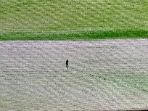 I Will Meet Myself Original Acrylic on Canvas - by nakedpastor