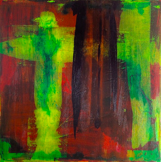 Eternal Cross Original Acrylic and Ink on Canvas - by nakedpastor