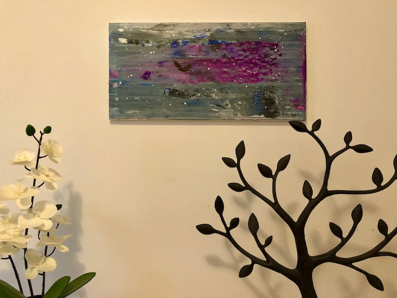 Fly Til I Find You Original Acrylic and Ink on Canvas - by nakedpastor