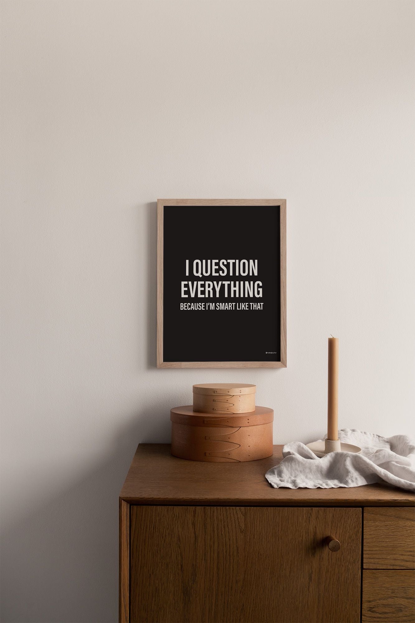 I Question Everything - Black - by nakedpastor