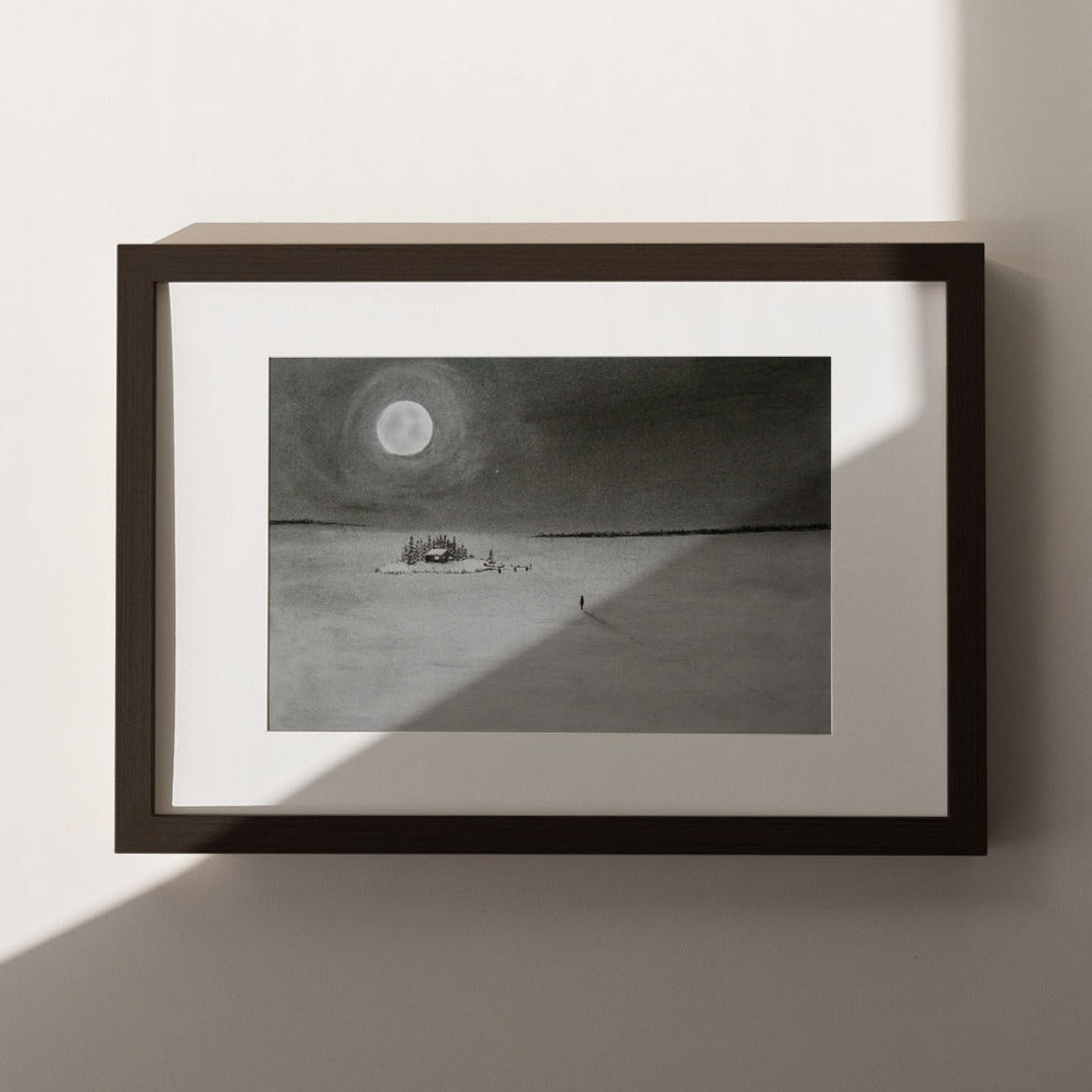 I Return To Love Charcoal Drawing Print - by nakedpastor