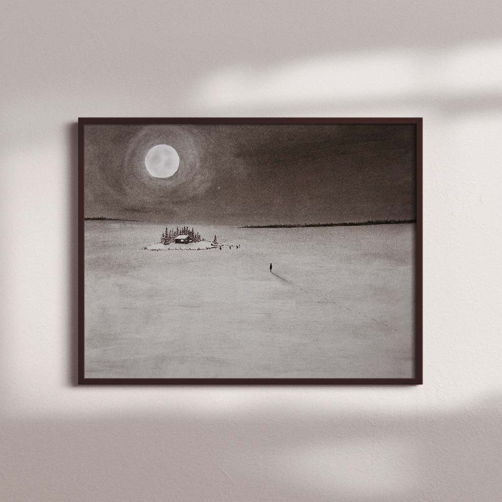 I Return To Love Charcoal Drawing Print - by nakedpastor