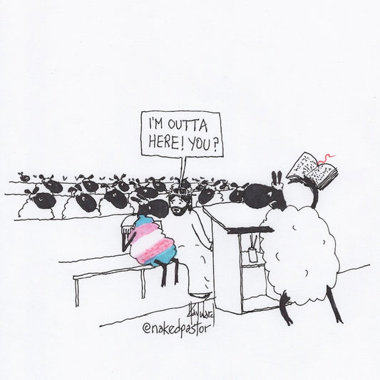 I'm Outta Here Trans Digital Cartoon - by nakedpastor