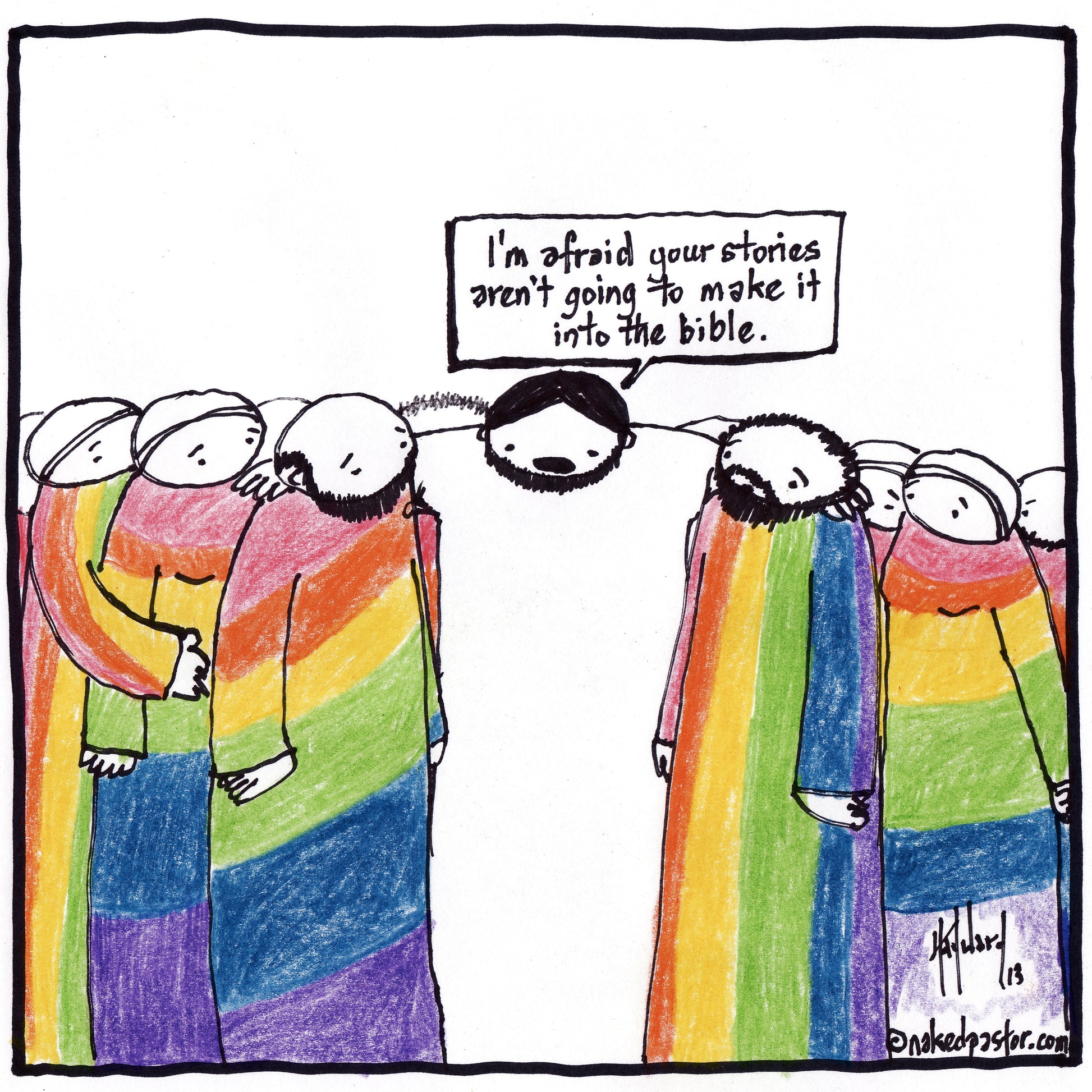 Jesus and the LGBT Community Digital Cartoon - by nakedpastor