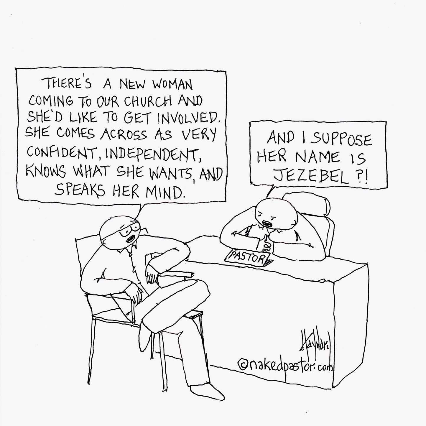 Jezebel Digital Cartoon