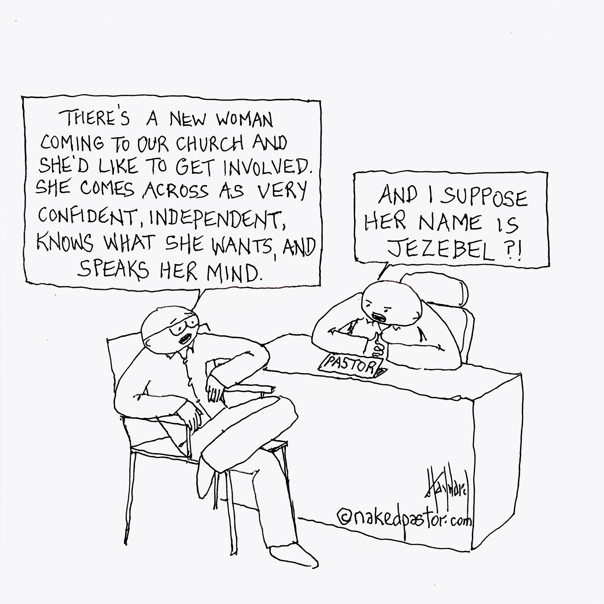 Jezebel Digital Cartoon - by nakedpastor