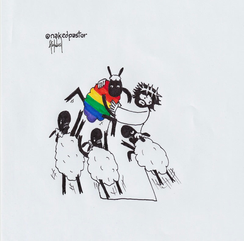 Keep Hate on a Leash Digital Cartoon - by nakedpastor