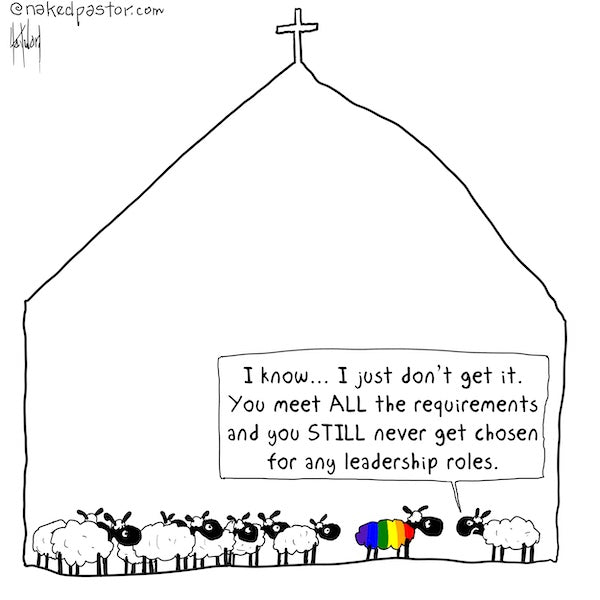 LGBTQ Meeting All Requirements Digital Cartoon - by nakedpastor