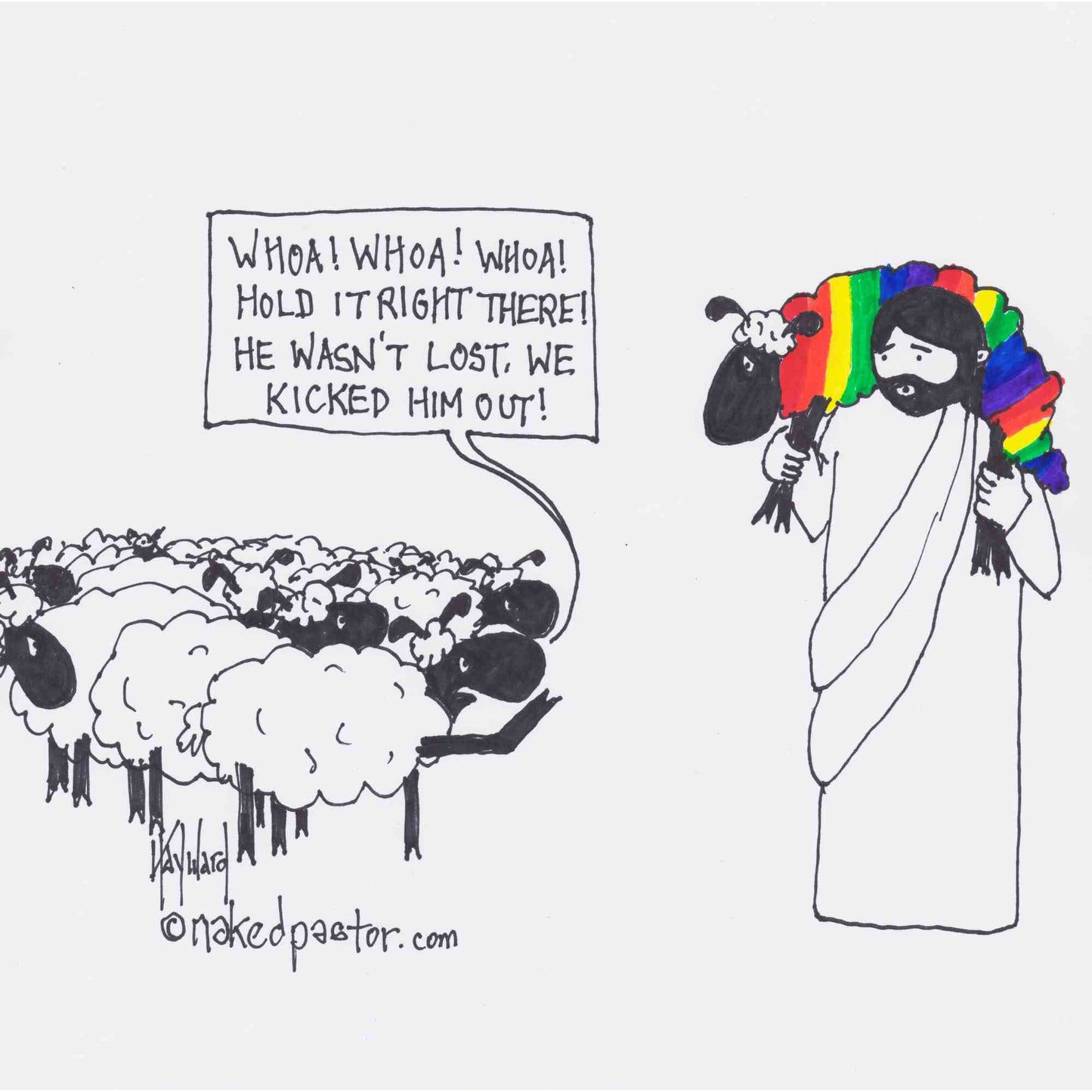 Lost or Kicked Out Print - by nakedpastor