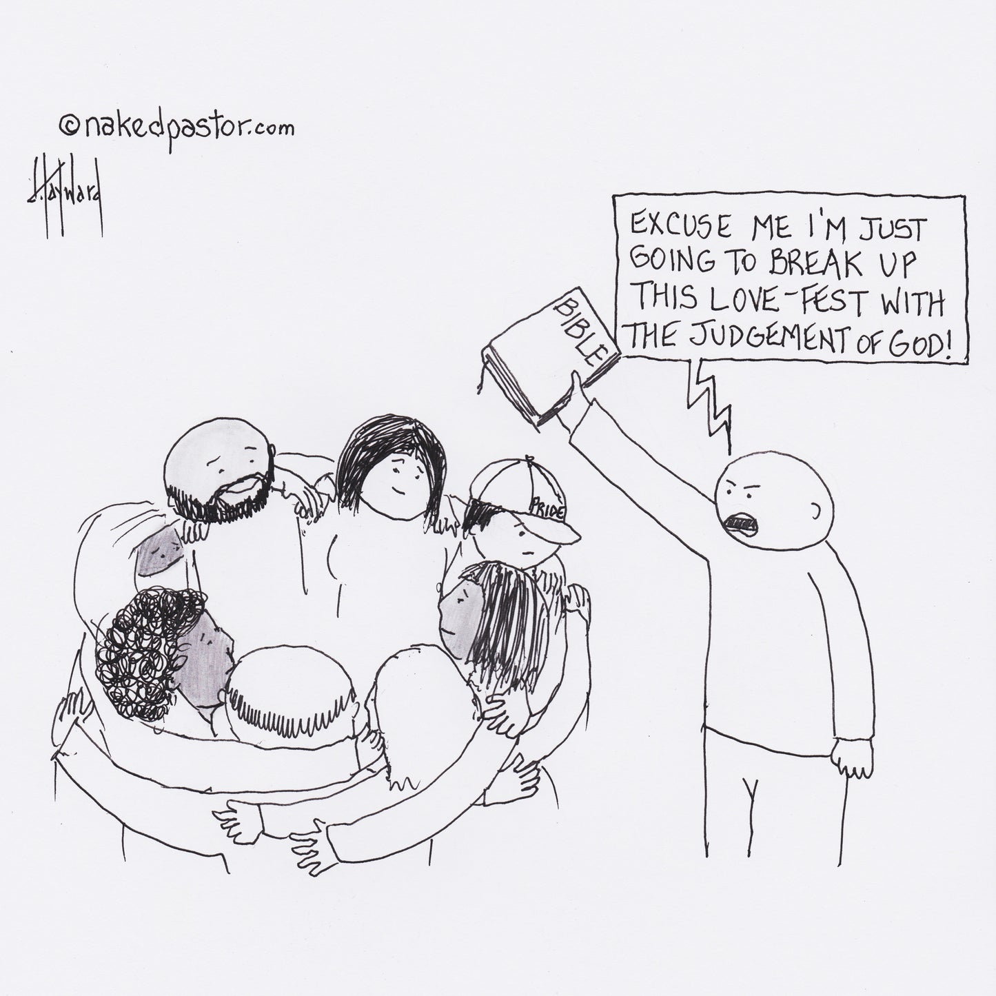 Love Fest Digital Cartoon - by nakedpastor