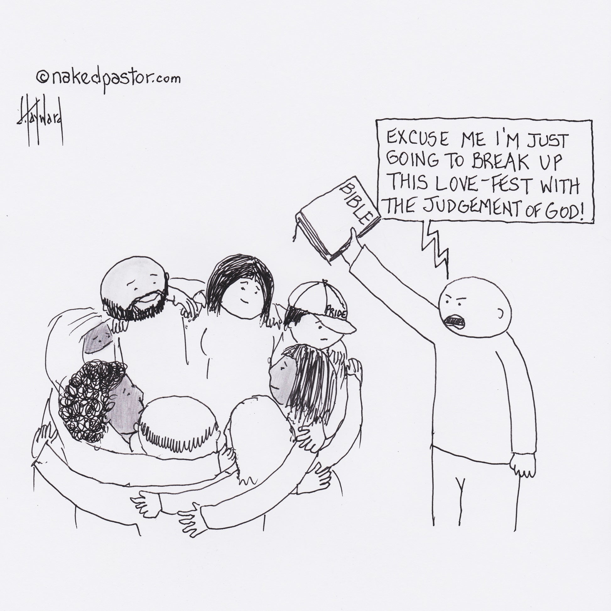Love Fest Digital Cartoon - by nakedpastor