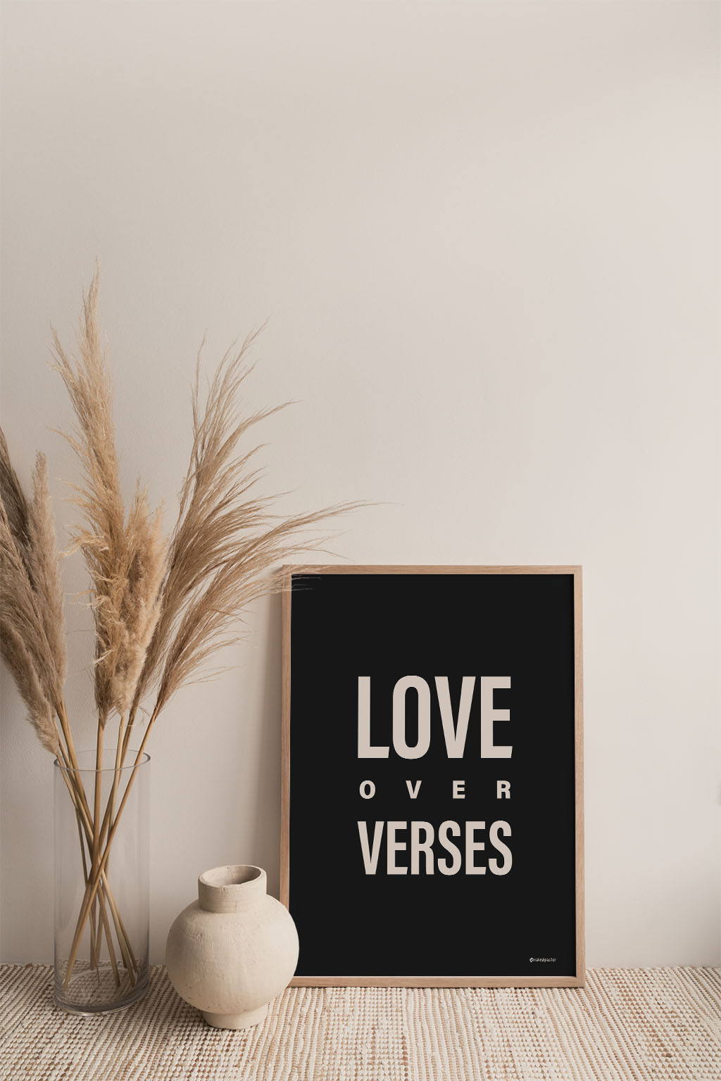 Love Over Verses Print