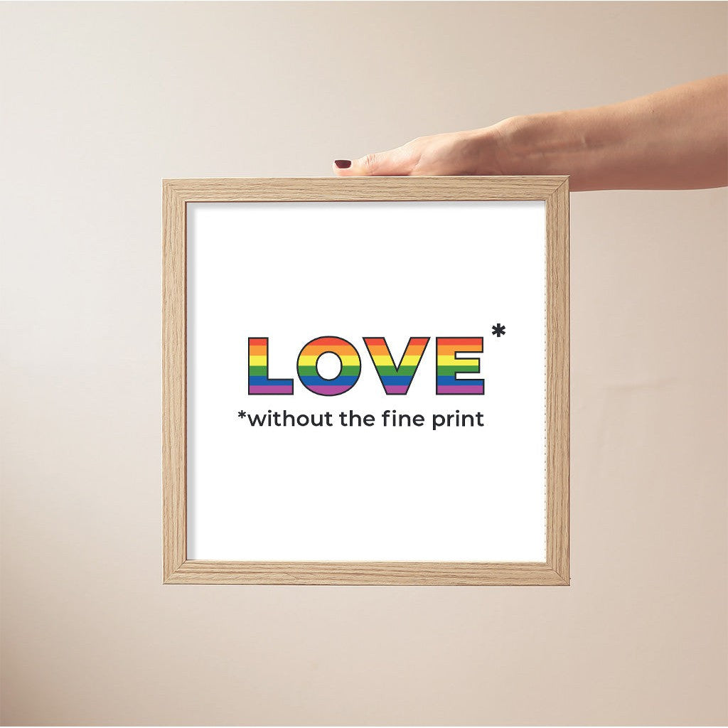 Love Without the Fine Print Cartoon Print - by nakedpastor