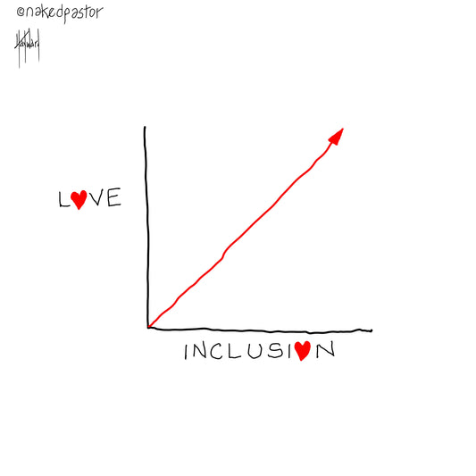 Love and Inclusion Digital Cartoon - by nakedpastor